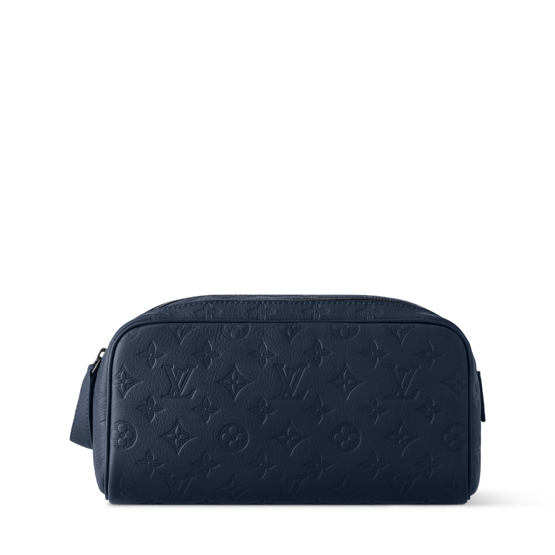 Louis Vuitton ネイビー ケース Dopp Kit Monogram Shadow - Travel | LOUIS VUITTON